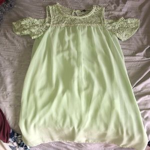 Cold Shoulder Lace Dress